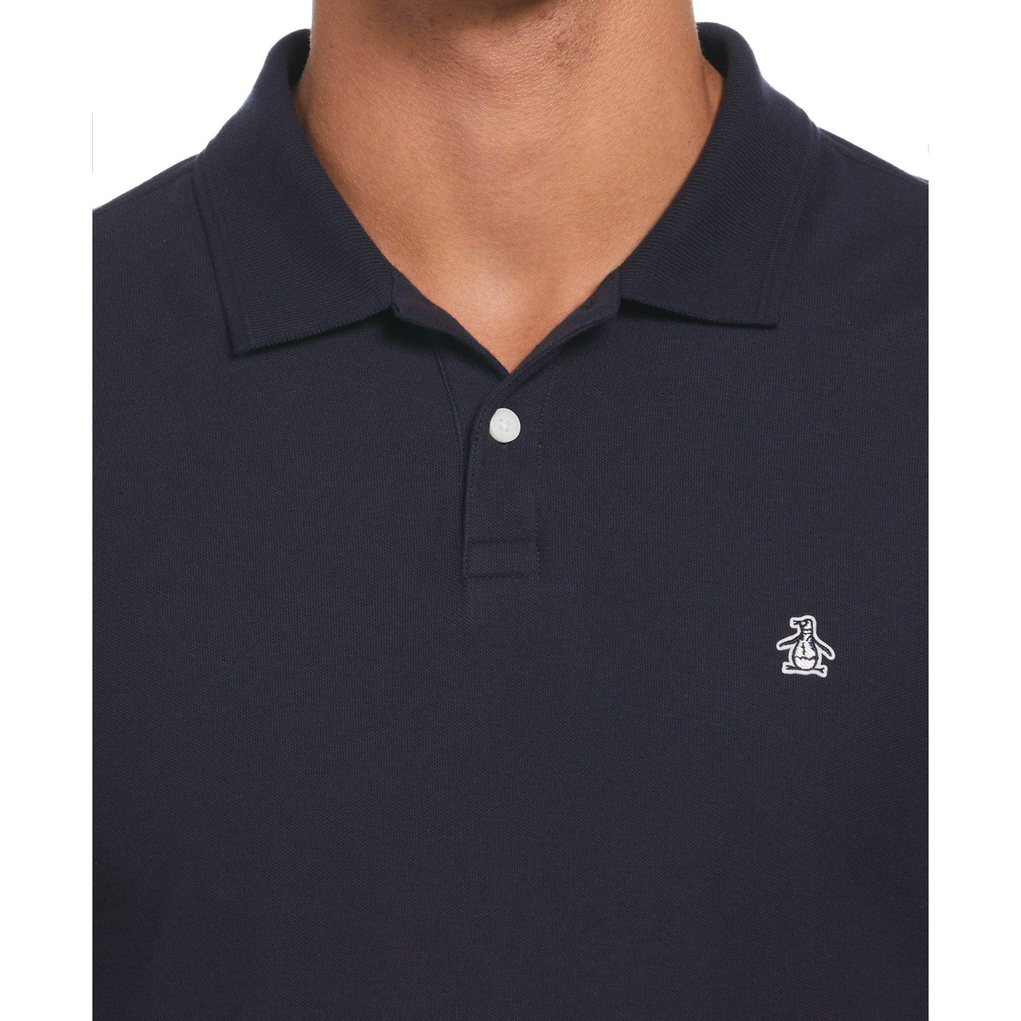 Original Penguin Long Sleeve Pique Polo Shirt Mens