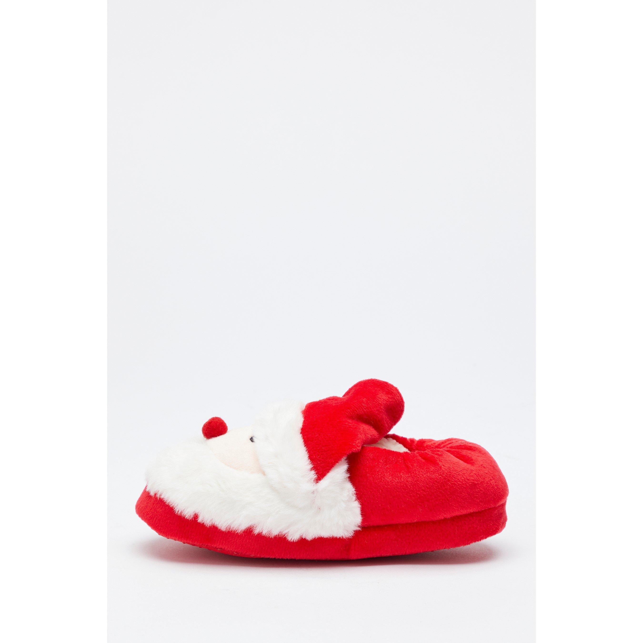 Be You Studio Kids Christmas Santa Slippers