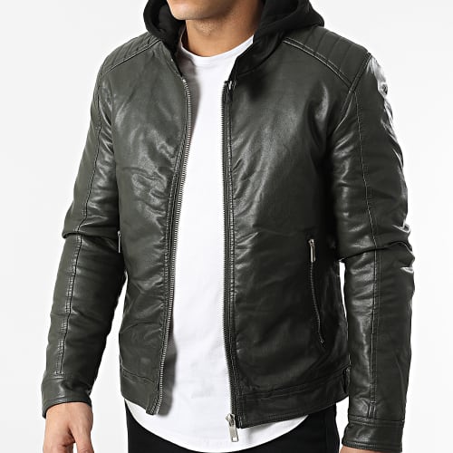 Veste Biker 5025 Vert Kaki
