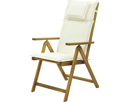 Garden Place Alina 6-delige tuinmeubelset bestaande uit: 4 stoelen, bank, tafel, geolied acaciahout, opvouwbaar, uitschuifbare tafel