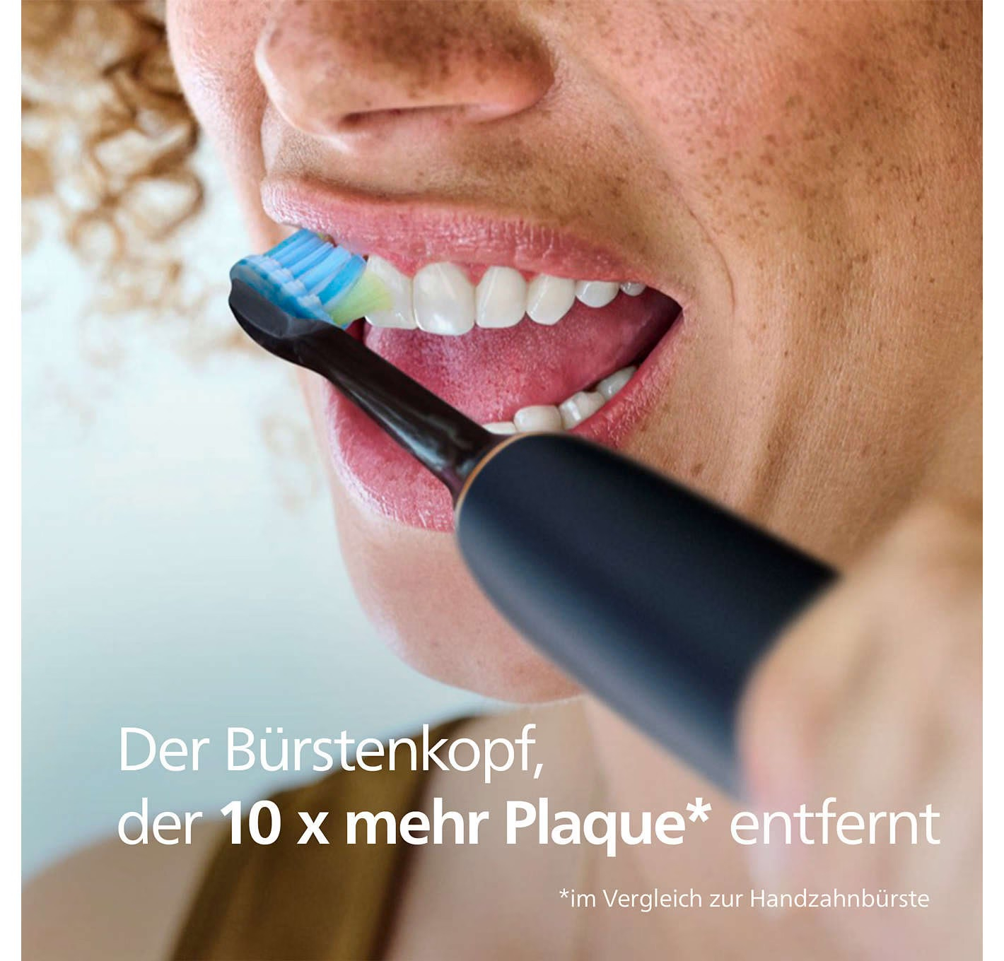 (4er Set) C3 Premium Plaque Defence Ersatz Zahnbürstenkopf für Philips Sonicare Elektrische Zahnbürsten (HX9044/33) - Schwarz