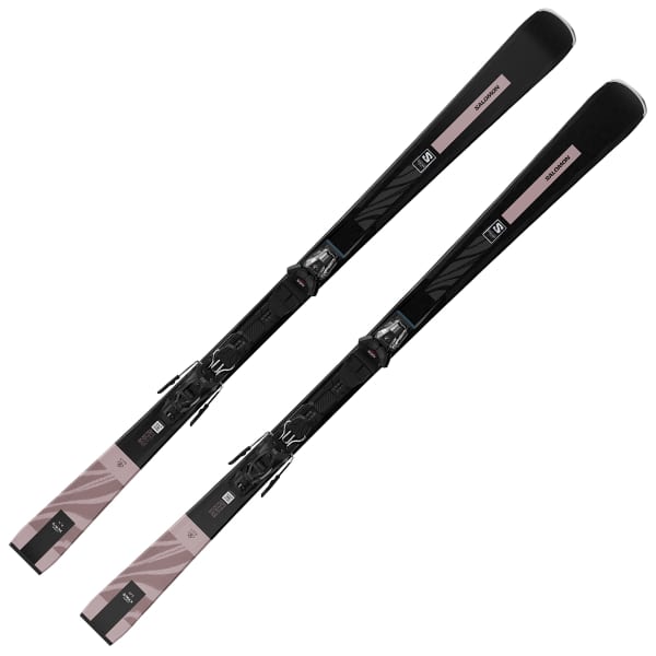 Pack ski SALOMON S/MAX N°8 + M10 GW L80 BLACK / ROSE GOLD MET