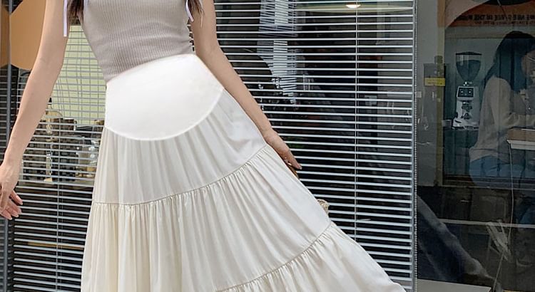 Levsayte - Maternity High Rise Plain Maxi A-Line Rok
