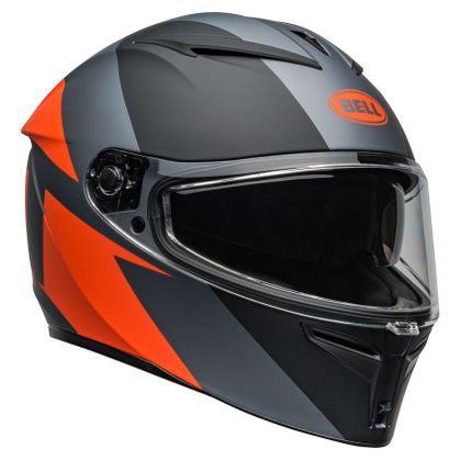 Casque Bell LITHIUM - SHEAR - Gris / Orange