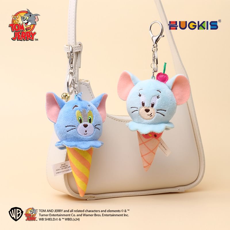 HUGKIS - Tom & Jerry Food Pluche Tashanger Sleutelhanger (Verschillende Ontwerpen)