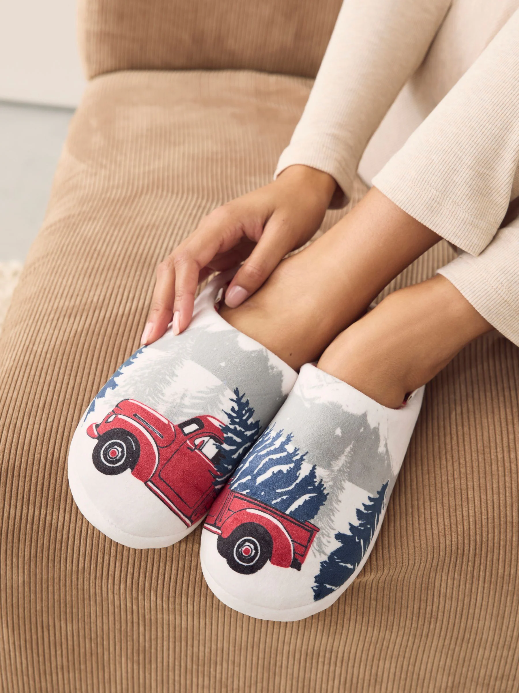Grijze kersttruck - Pluche muilezels