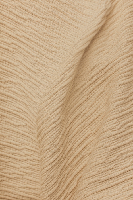 Sweat-Kimono, 3D-Struktur, Kragen, 3/4-Arm, Biobaumwolle