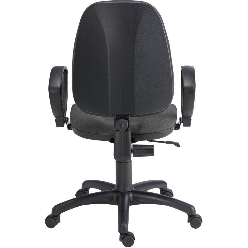 Chaise de bureau TWISTY tissu - avec ou sans accoudoirs - Mécanisme Contact permanent - Pieds noir