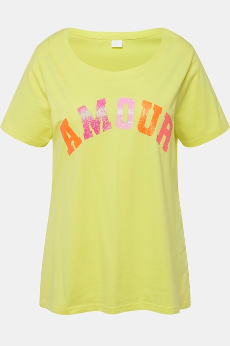 T-Shirt, Classic Fit, AMOUR, Halbarm
