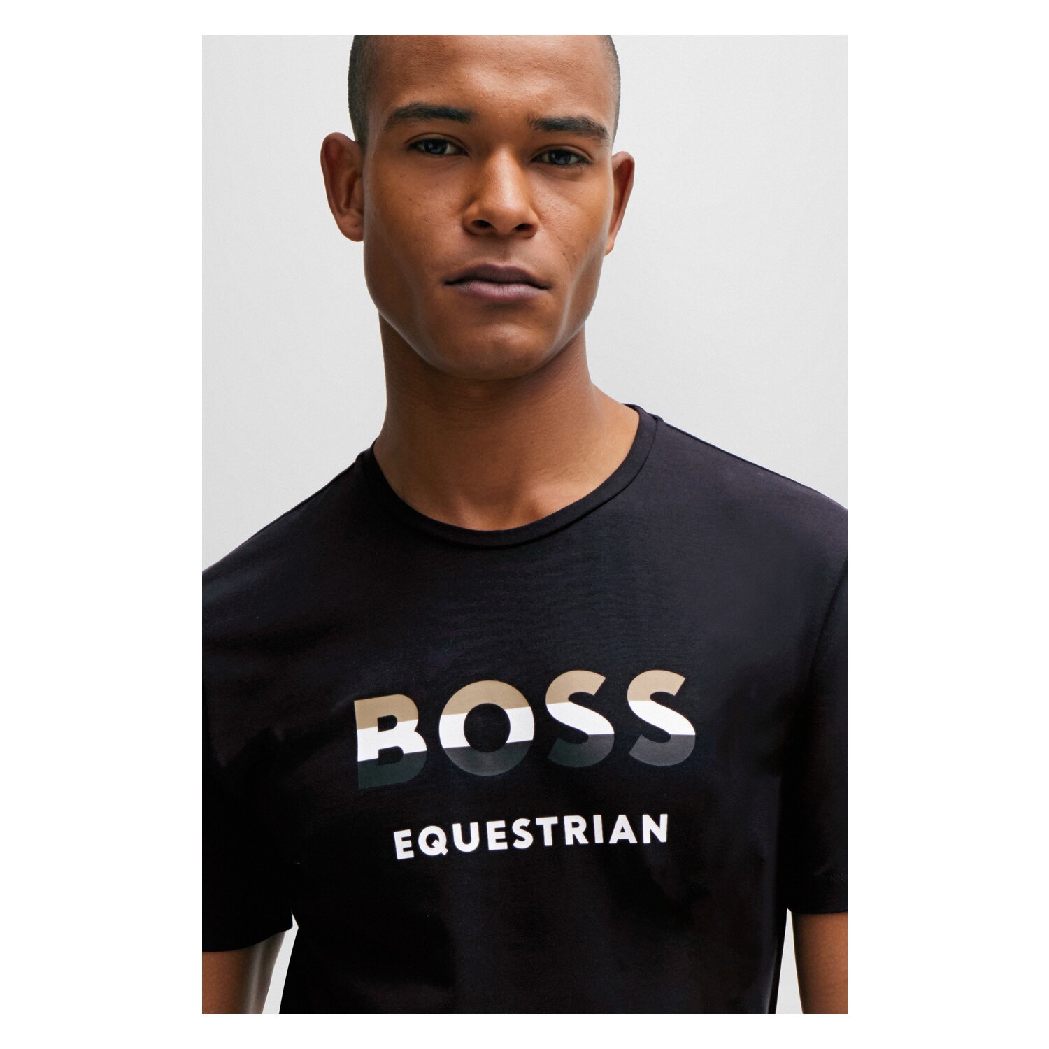 BOSS EQUESTRIAN Herren T-Shirt Pierce  - black
