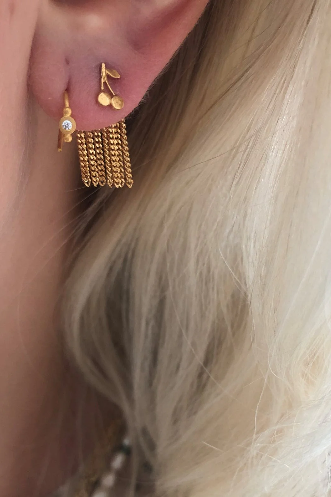 Stine A Petit Bon-Bon White Zircon Earring