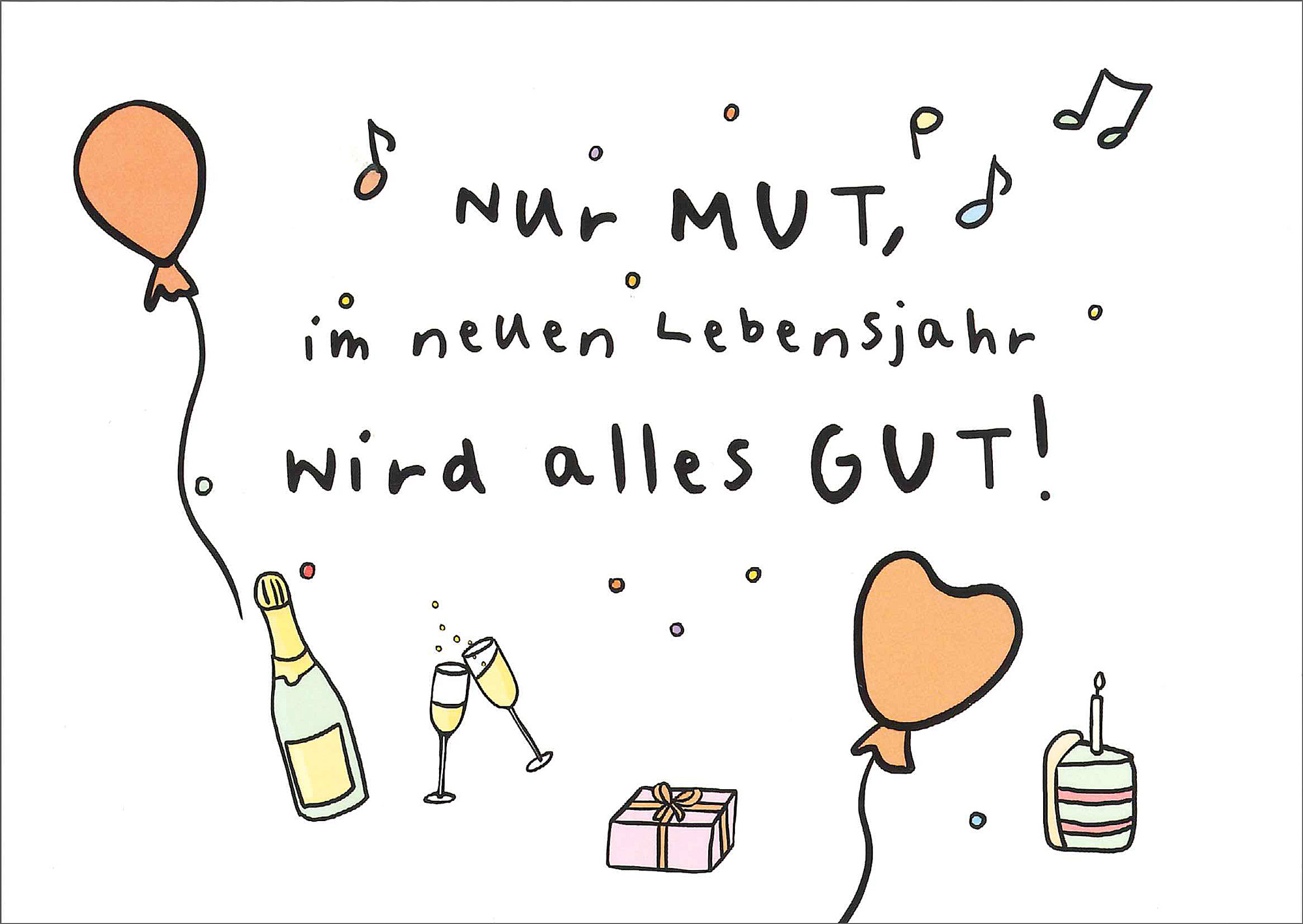 Postkarte 'Nur Mut' günstig bestellen