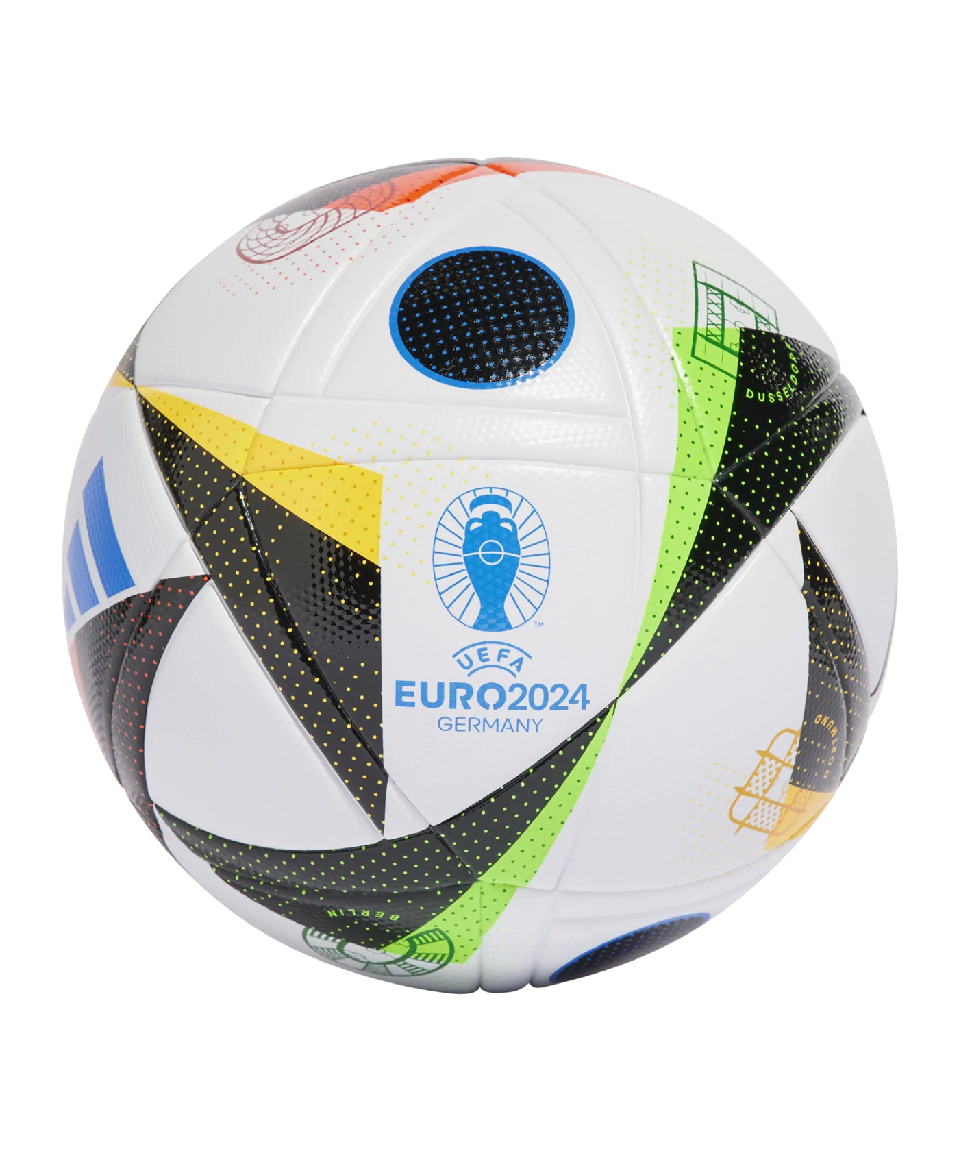 adidas Fussballliebe League Trainingsball EM 2024 Weiss Schwarz Blau