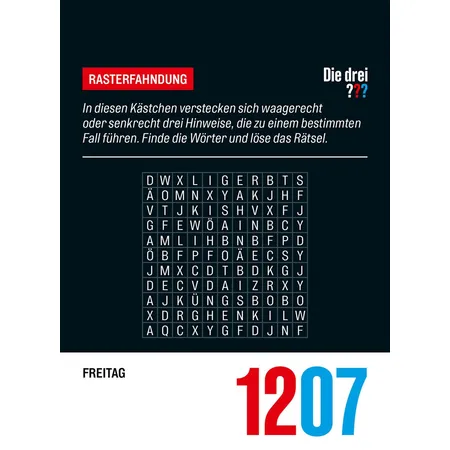 KOSMOS Die drei ??? und der seltsame Kalender 2024