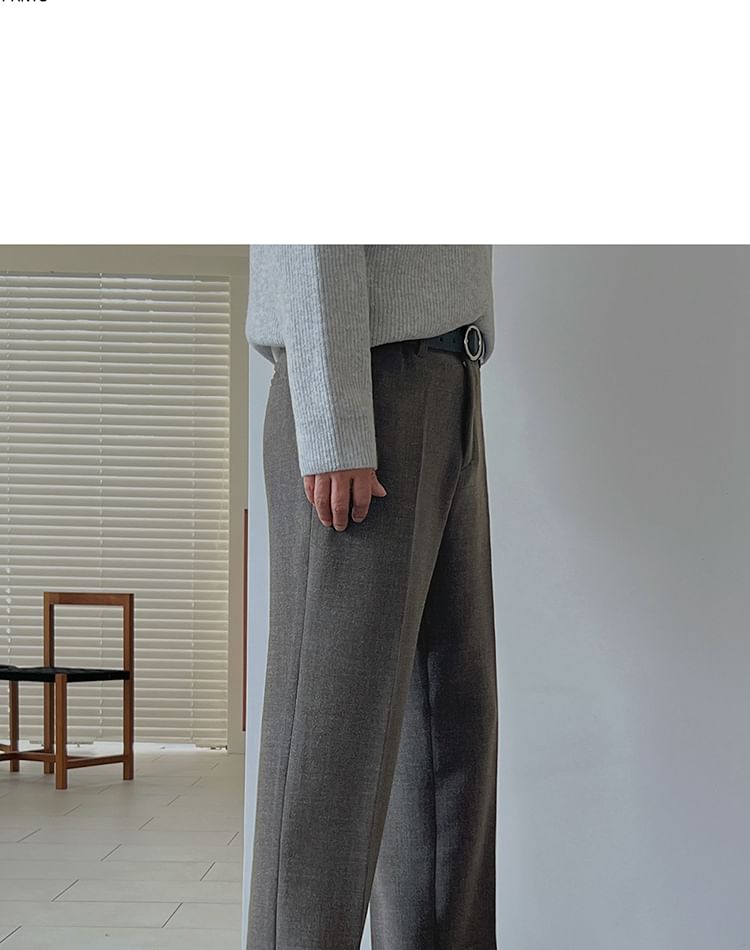 MRCYC - Hoge taille effen rechte broek