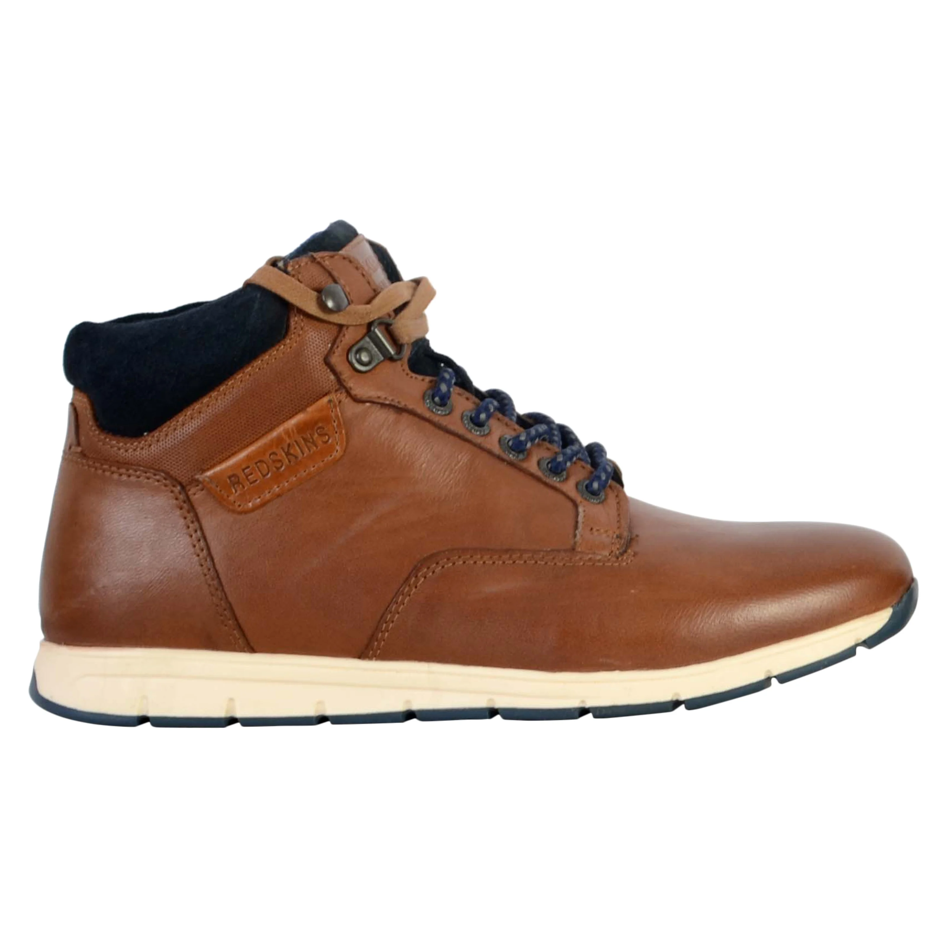 Baskets montantes en cuir Sadily | Marron