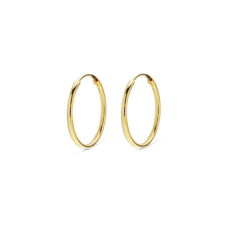 Boucles d'Oreilles Créoles Or 18 Carats 750/000 Jaune