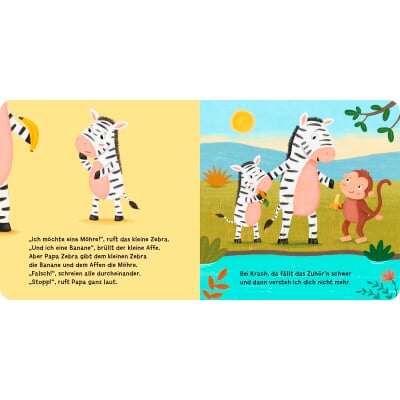 Zuhören macht schlau, kleines Zebra!