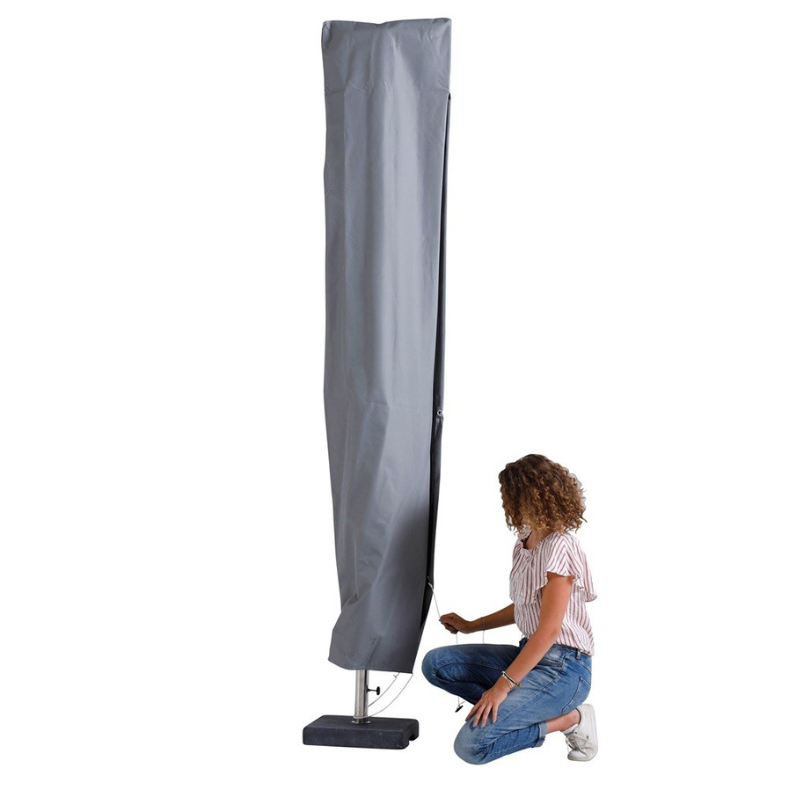 Madison Parasol Saint-Tropez grey + voet + hoes
