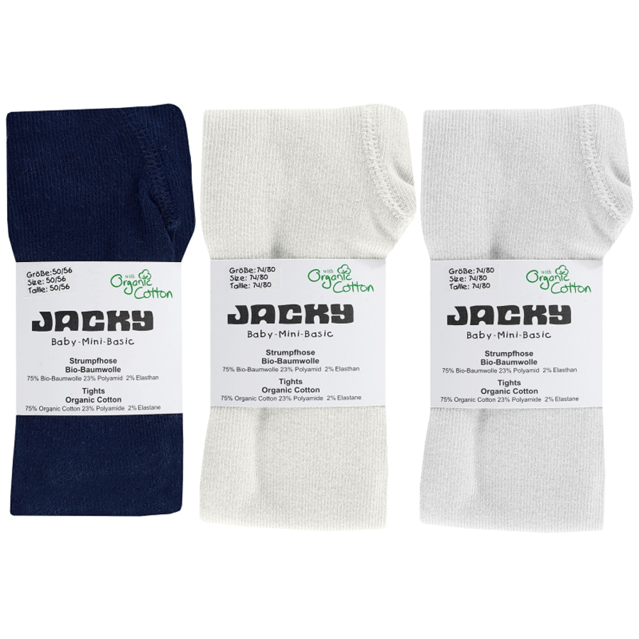 Jacky Strumpfhosen 3er-Pack navywhiteoffwhite