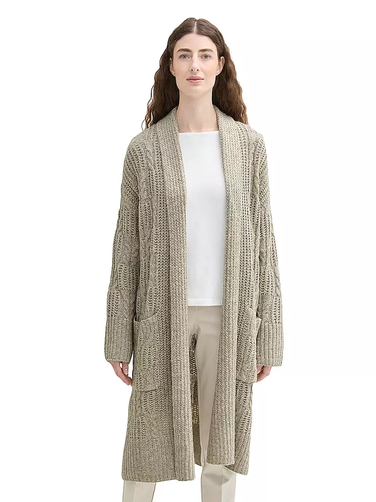 TOM TAILOR Strickjacke beige