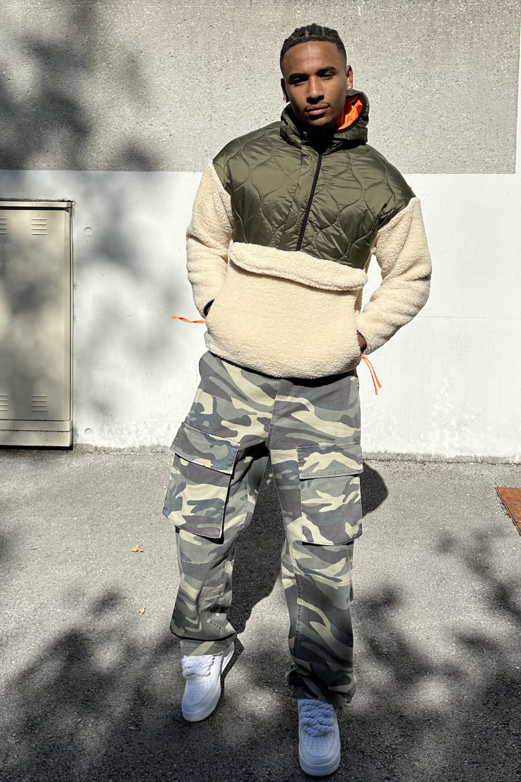 Jogger pant kaki camouflage