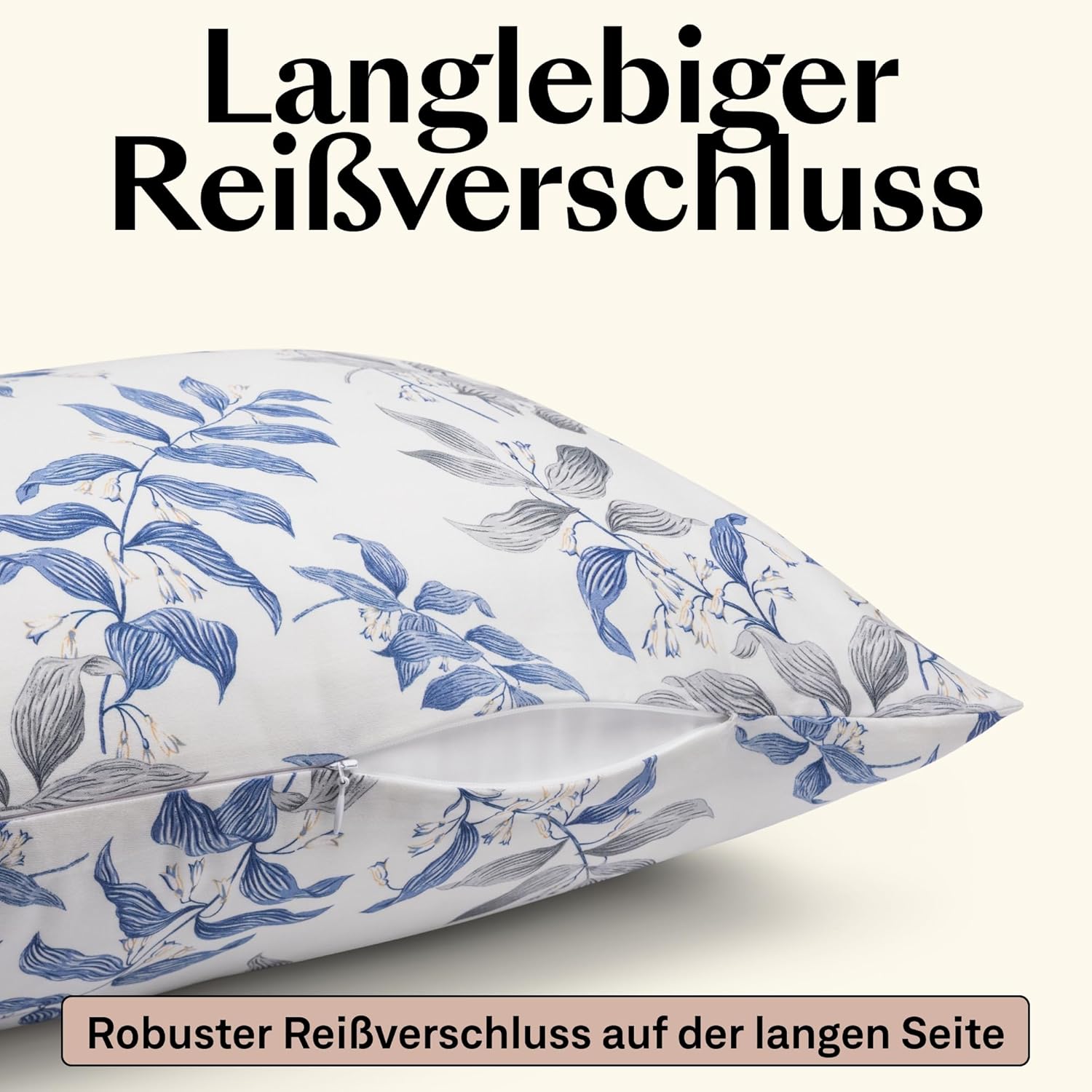 Mako Satin Bettwäsche 155 x 220 cm Blumen| 100% langstaplige Baumwolle Bettwäsche Set inkl. 40x80. Kissenbezug Muster| Vintage Floral| Hotelbettwäsche 155x220 CARA