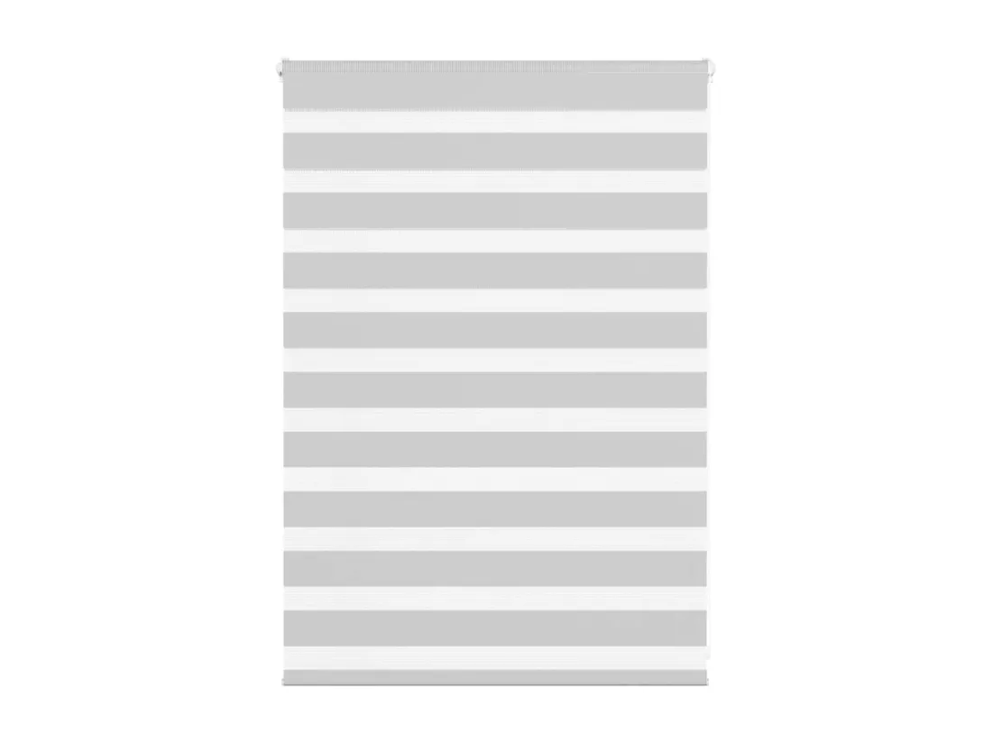 Store zèbre gris clair largeur du tissu 110,9 cm polyester