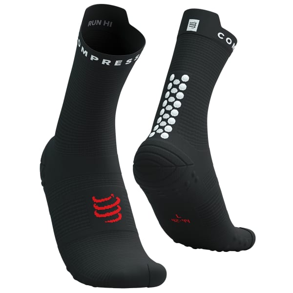 Chaussette running COMPRESSPORT PRO RACING SOCKS V4.0 RUN HIGH BLACK/WHITE