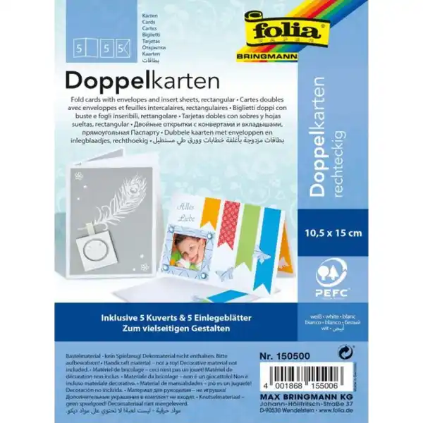 Doppelkarten rechteckig