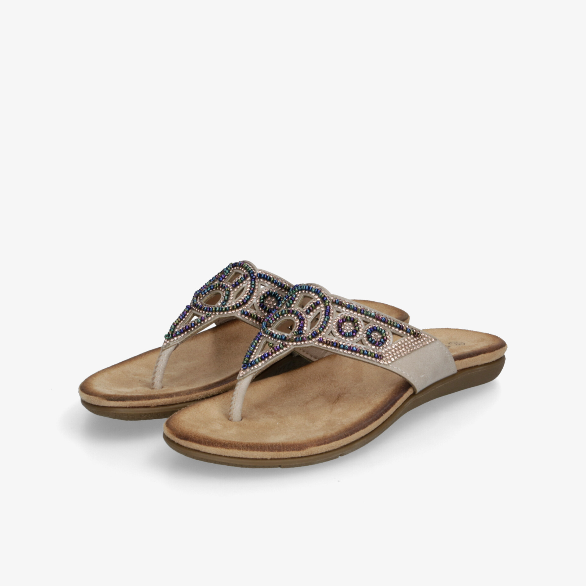 street shoes Damen Zehentrenner beige