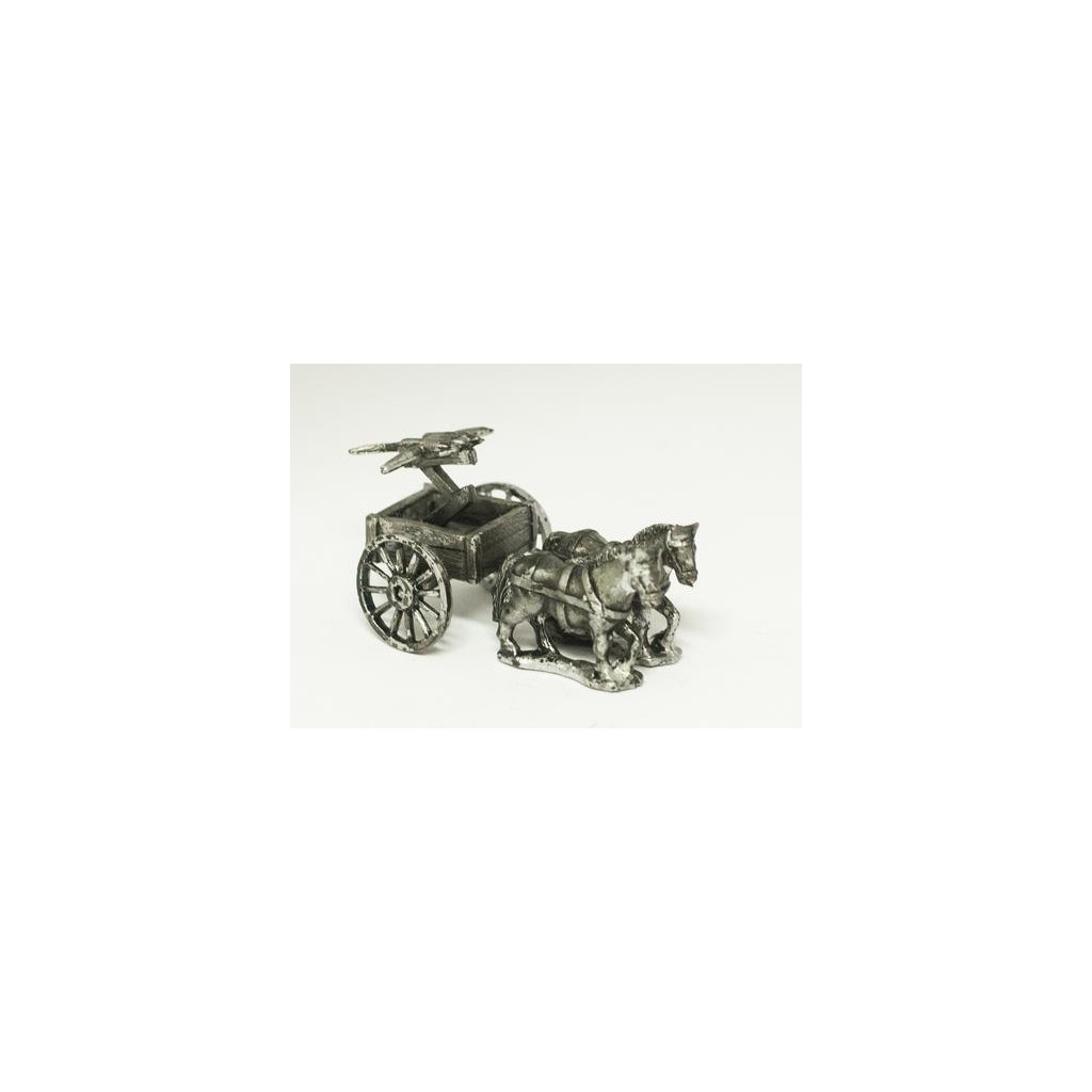 Cart with 2 mules & small bolt shooter