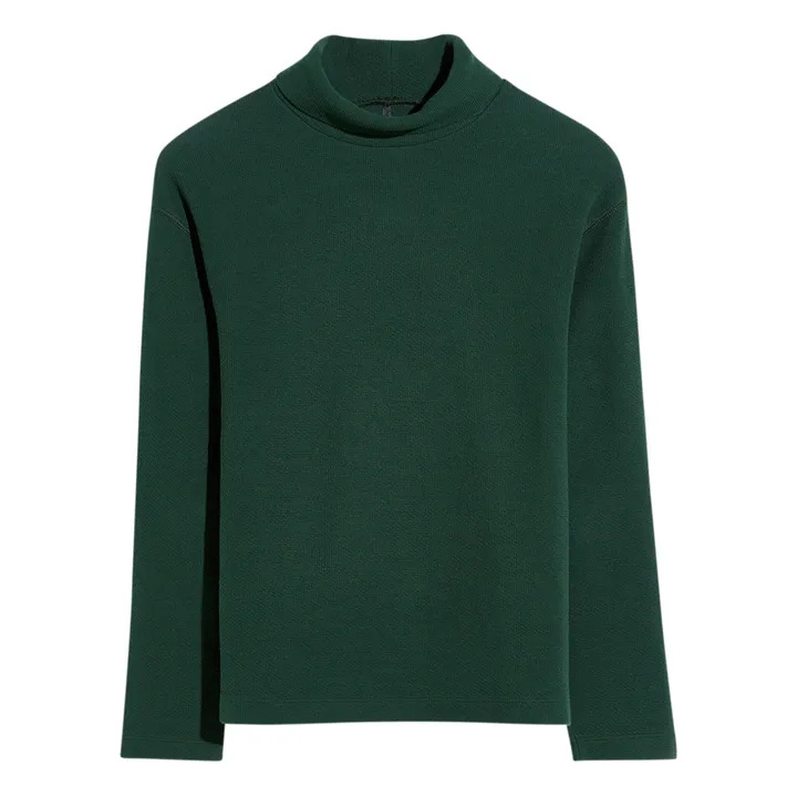 Bellerose Col roulé Uni Sanco | Vert foncé