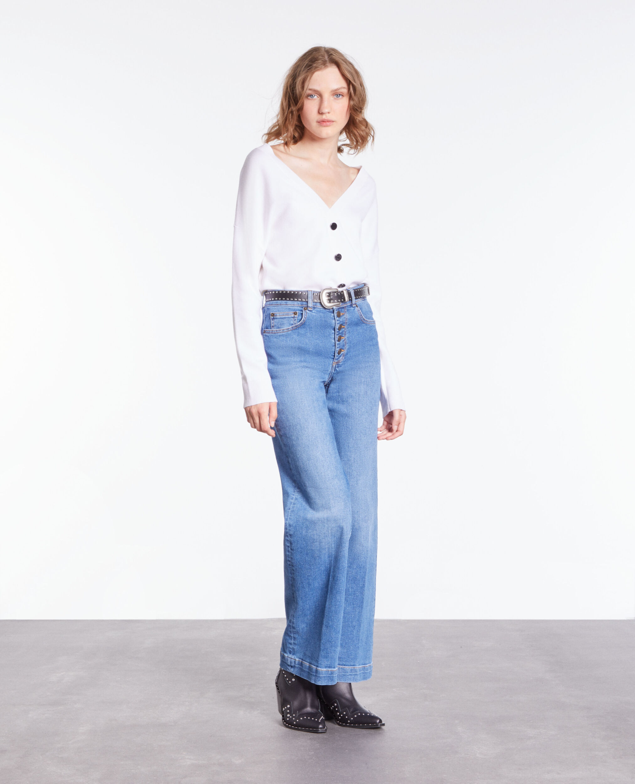 Jean bleu large
