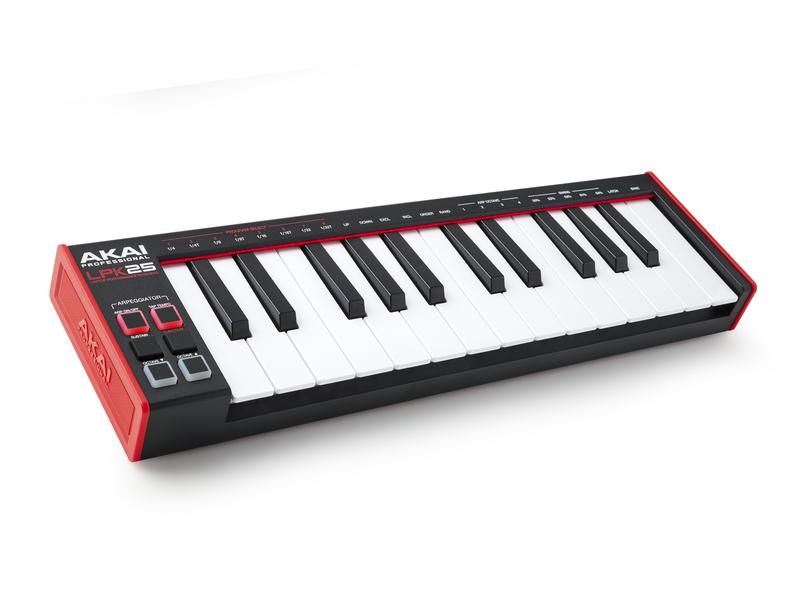 Akai Keyboard Controller LPK25 MKII Perfekter Begleiter für Piano- und Keyboard-spielende Musiker auf der ganzen Welt