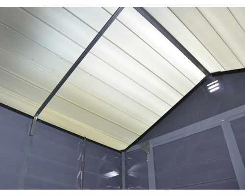 Palram Canopia Skylight 6x8 tuinhuis met vloer, 229 x 185,4 cm, grijs