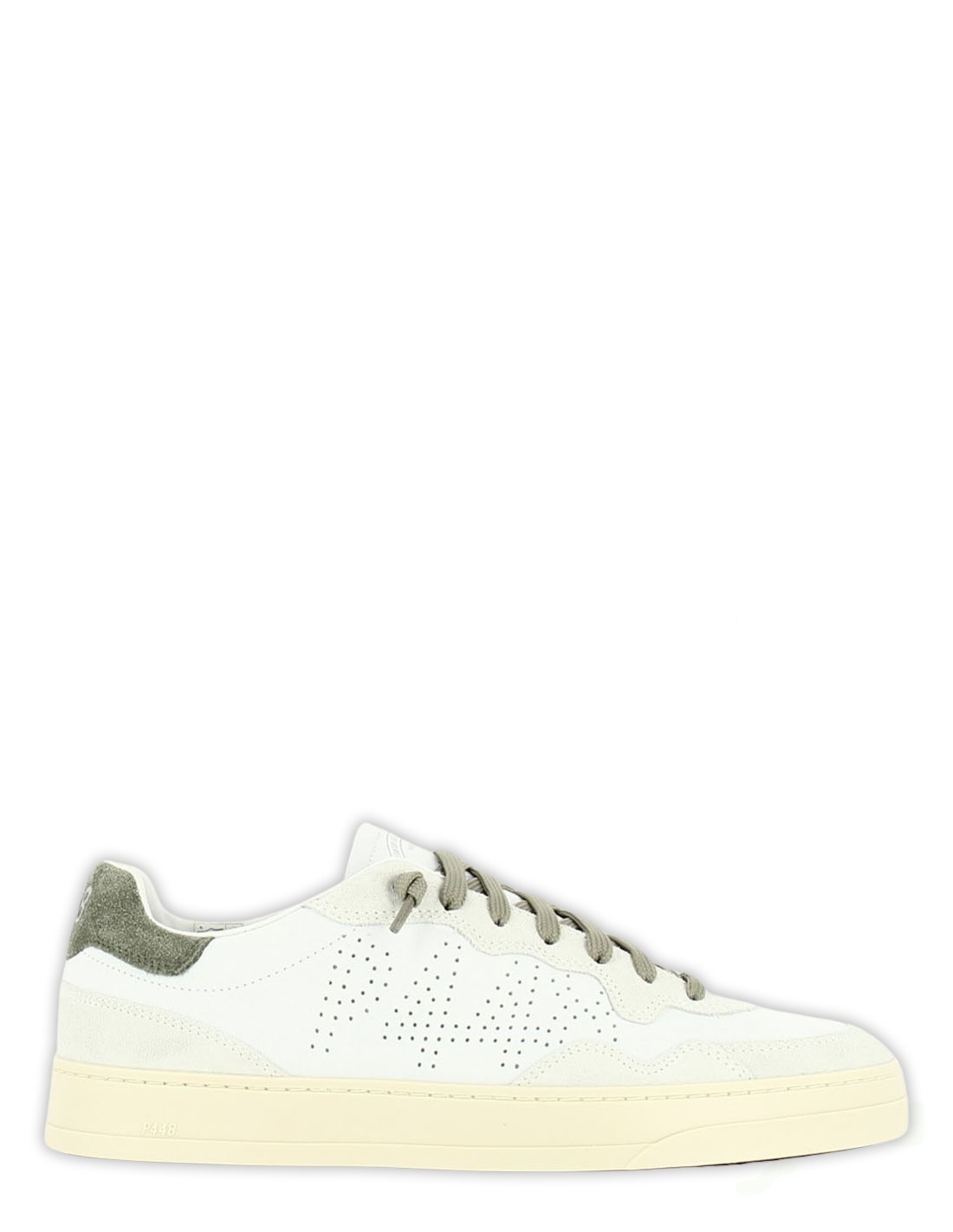 p448 Baskets de ville Homme bali Blanc/Kaki
