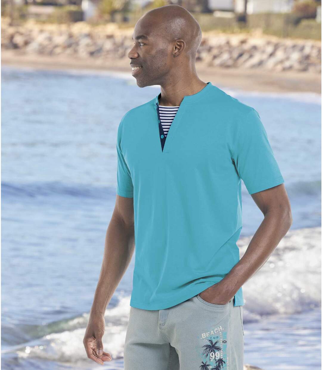 Lot de 2 Tee-Shirts Double Col Sailor