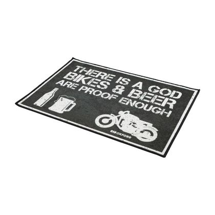 Tapis environnemental Oxford There Is a God 90x60 cm Universel - Noir / Blanc