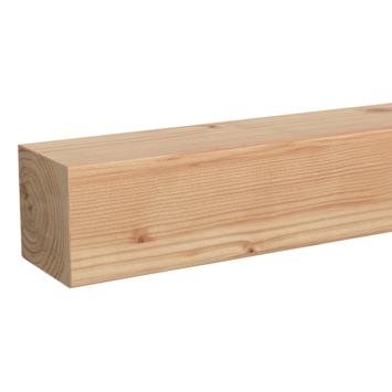 Tuinpaal vierkant Douglas hout geschaafd 8,5 x 8,5 x 240 cm