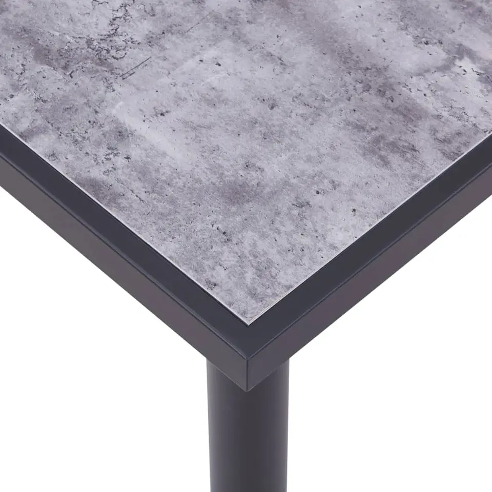 vidaXL - Eettafel - Zwart - MDF - 140 x 70 x 75 cm