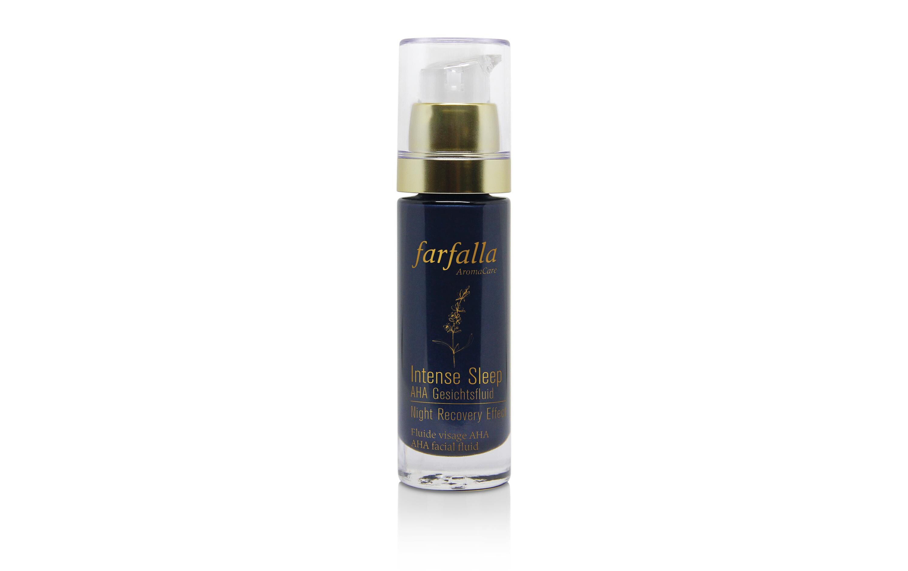 Gesichts-Fluid AHA Intense Sleep 380 ml1 StückNatürliches Fluid mit Lavendel & Hanf für einen ebenmässigen Teint und guten Schlaf