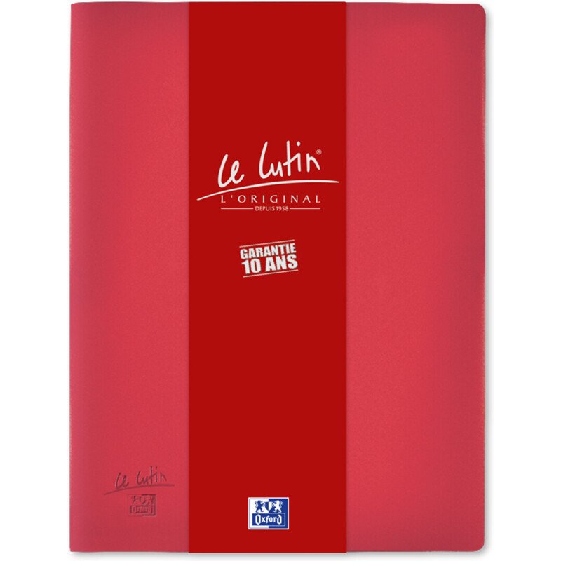 Protège-documents Oxford Le Lutin® L'Original A4 40 vues / 20 pochettes couverture PVC rouge