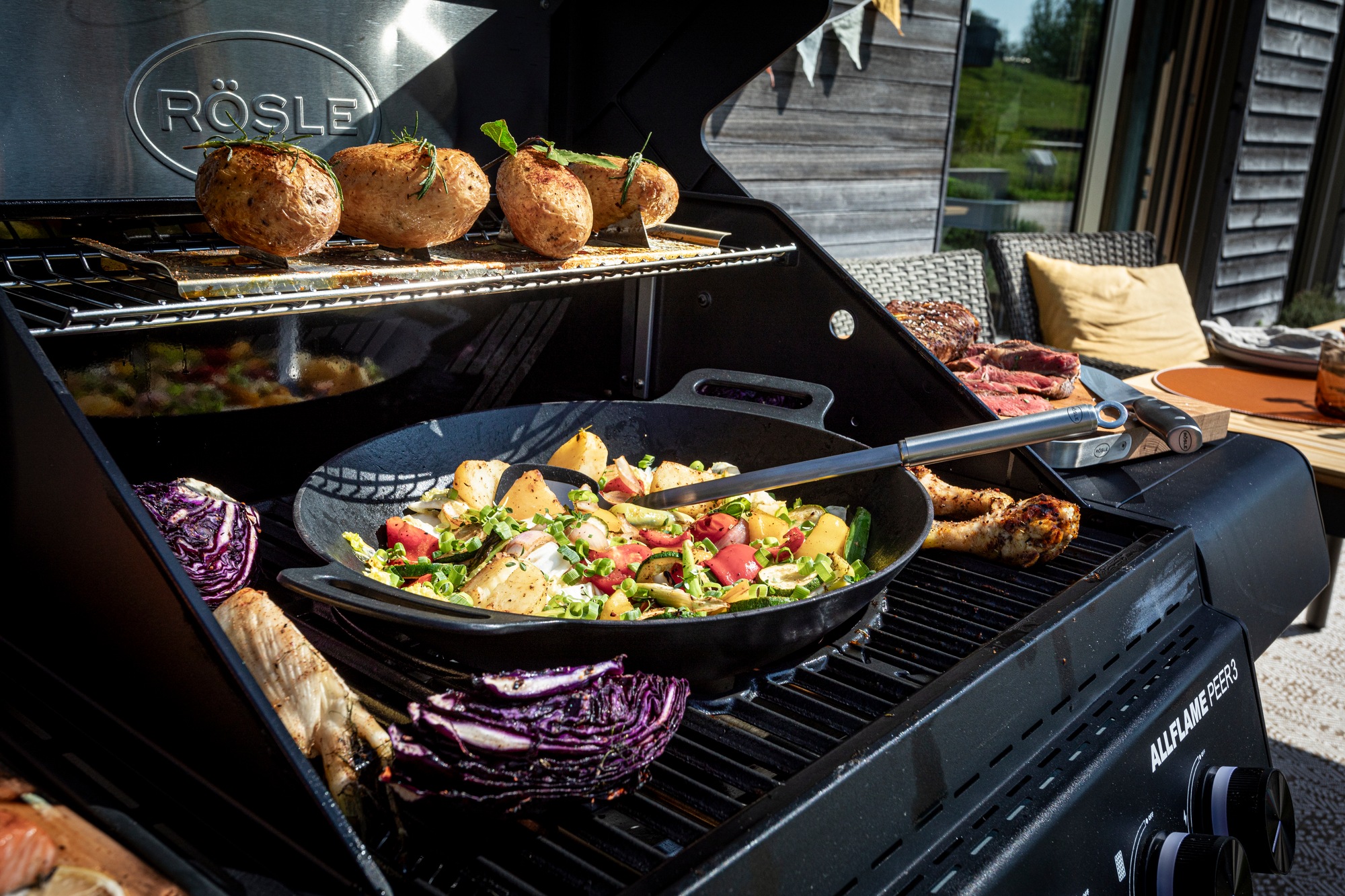 RÖSLE Woklöffel »BBQ« 40 cm