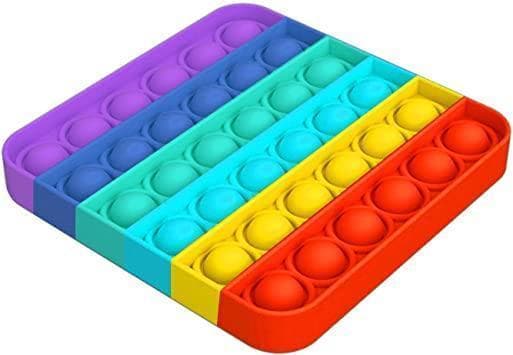 3-pak Pop It Fidget Toy Original - Rainbow - CE-godkjent