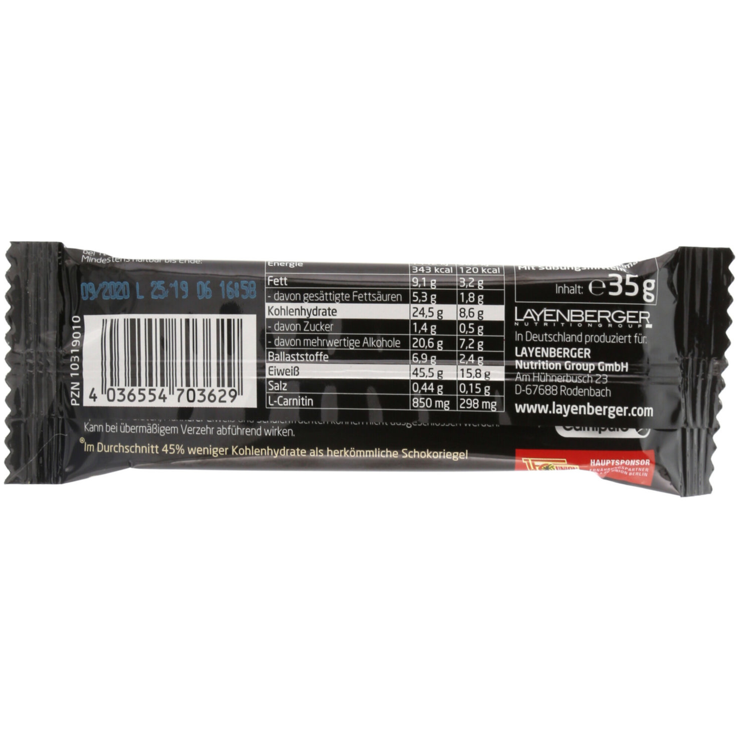Layenberger Protein Riegel Banane