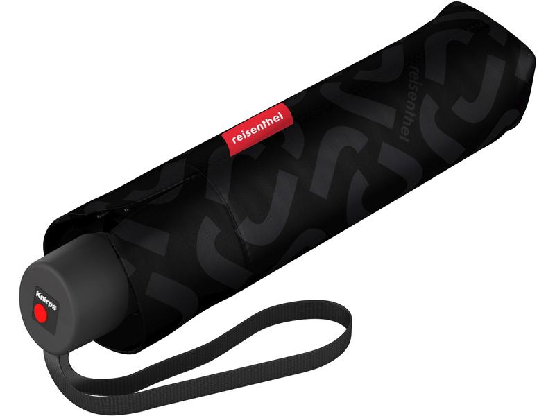 Reisenthel Knirps Schirm Pocket Classic Signature Black Hot Regenschirm aus recyceltem PET