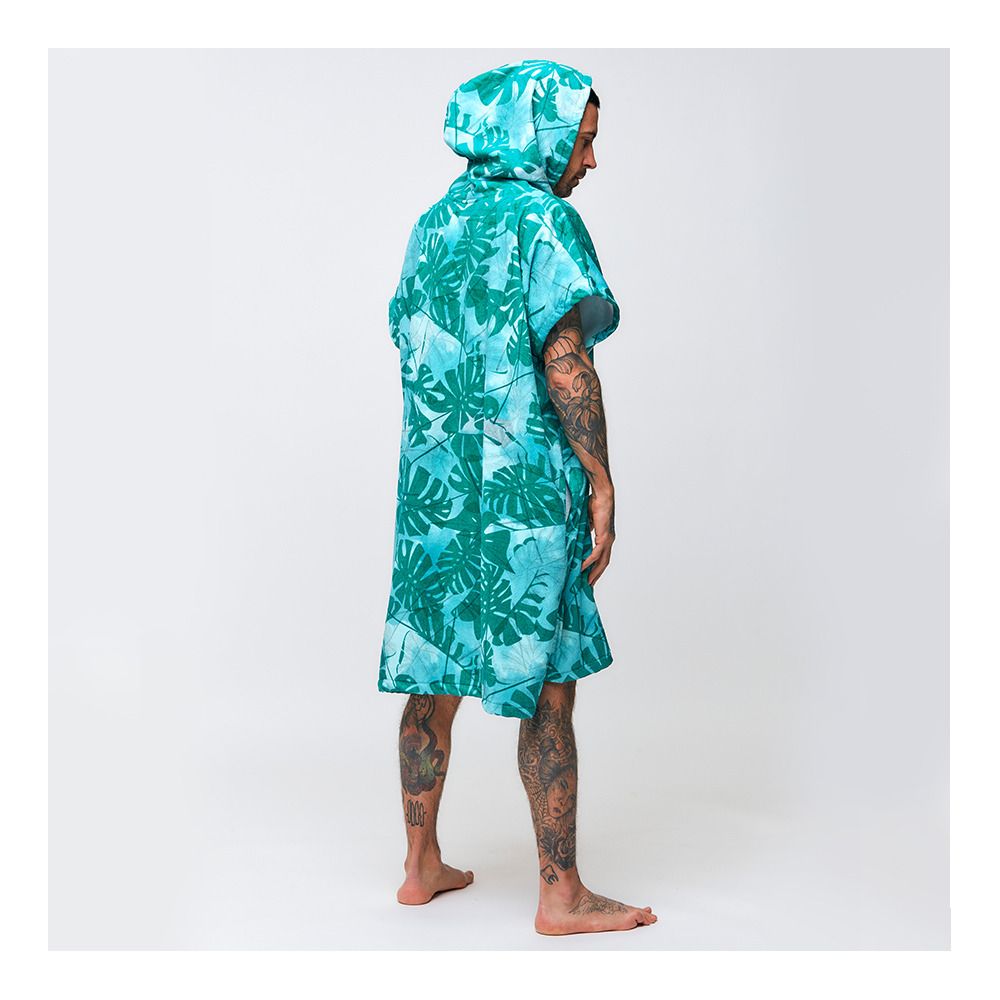 After Essentials BIG LEAVES - Poncho green