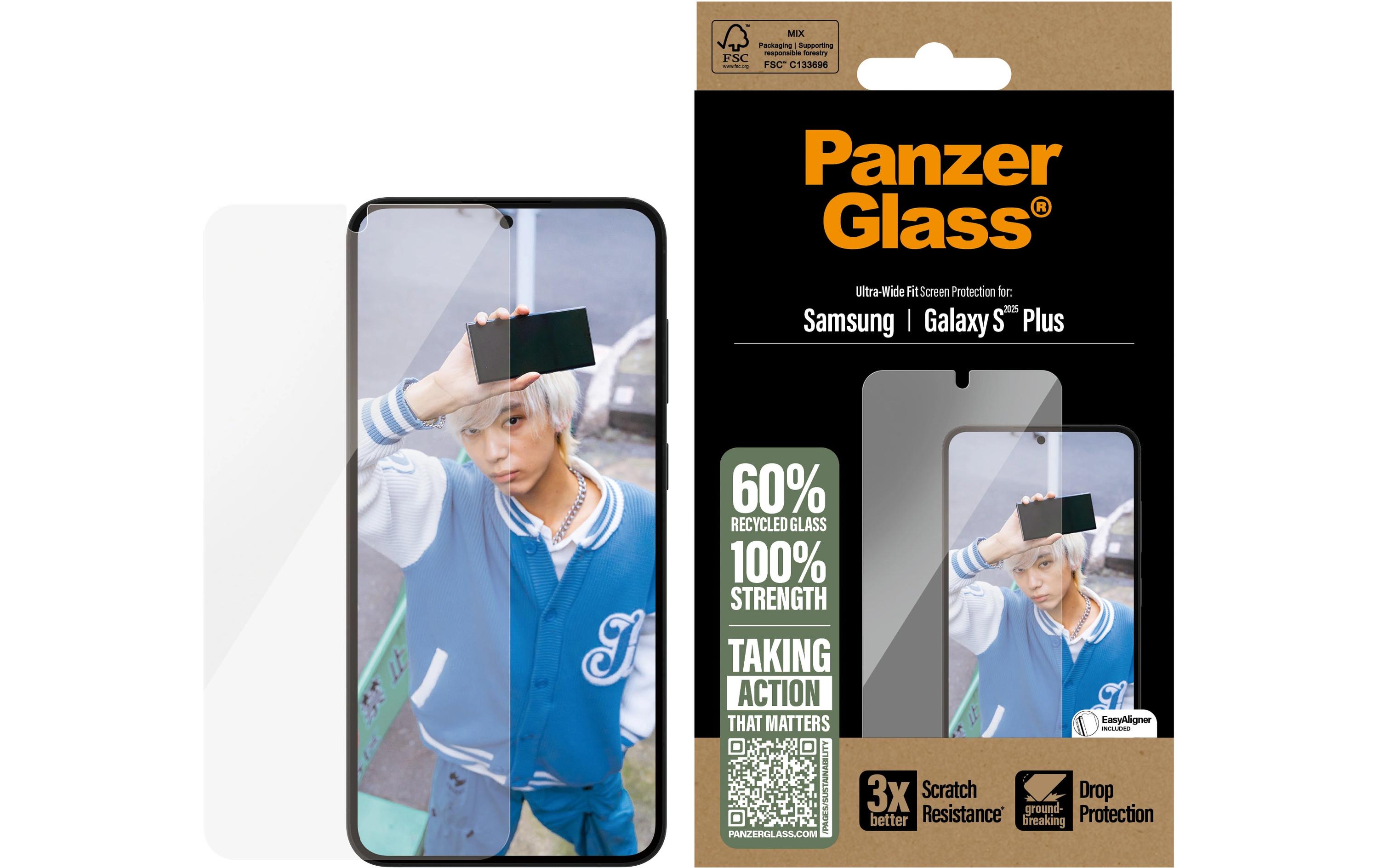 Displayschutz Ultra Wide Fit Galaxy S25+Display-Schutzfolie für das Samsung Galaxy S25+