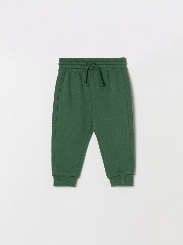 Conjunto de 2 calças de lã polar combinando - Mostarda